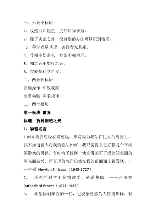 物理实验室标语