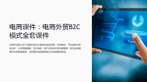 《电商课件：电商外贸B2C模式全套课件》