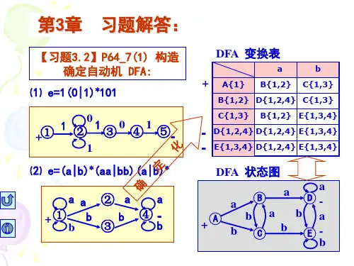 编译原理第三章自动机基础_习题