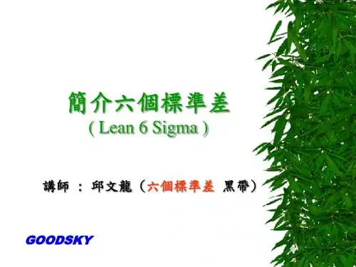 简介六个标准差