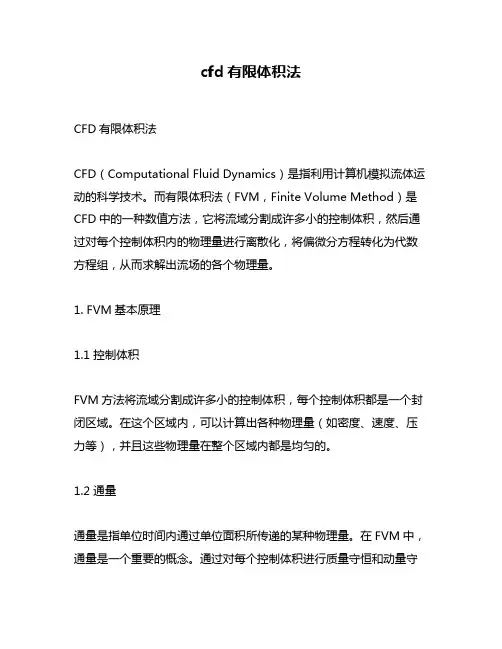 cfd有限体积法