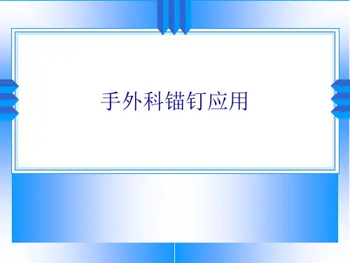 手外科锚钉(骨锚)ppt模板