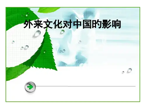 外来文化对我国的影响