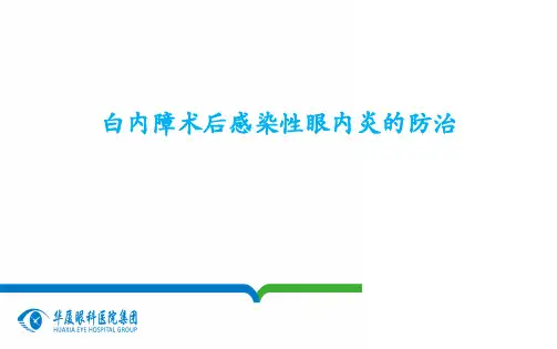 白内障眼内炎ppt课件