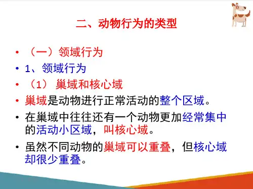 动物行为的类型