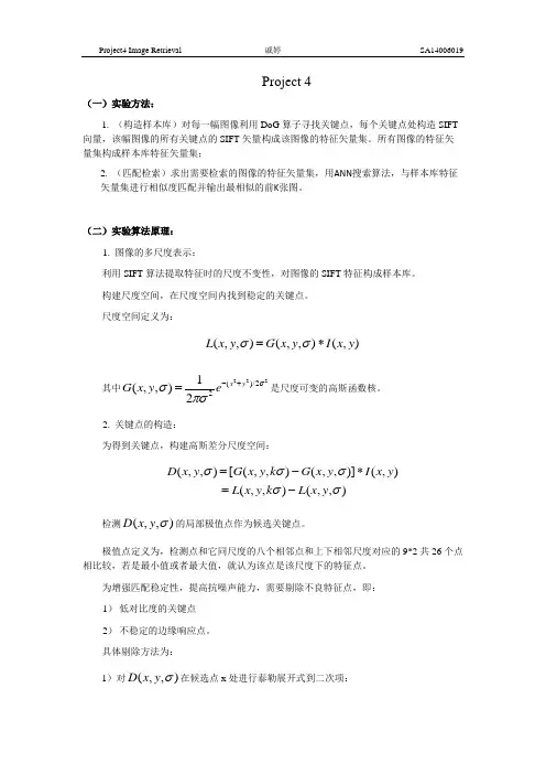 图像检索实验报告
