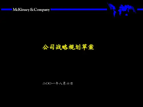 公司战略规划(麦肯锡文件)