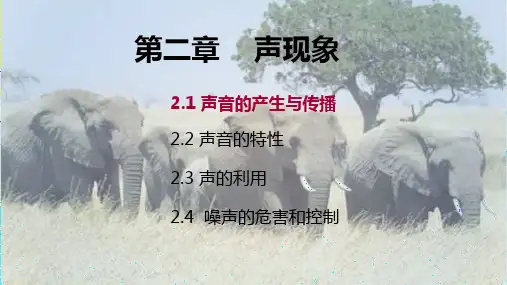 声音的产生与传播课件人教版物理八年级上册