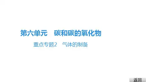 6.重点专题2 气体的制备 优秀PPT-人教版九年级上册化学(9张)