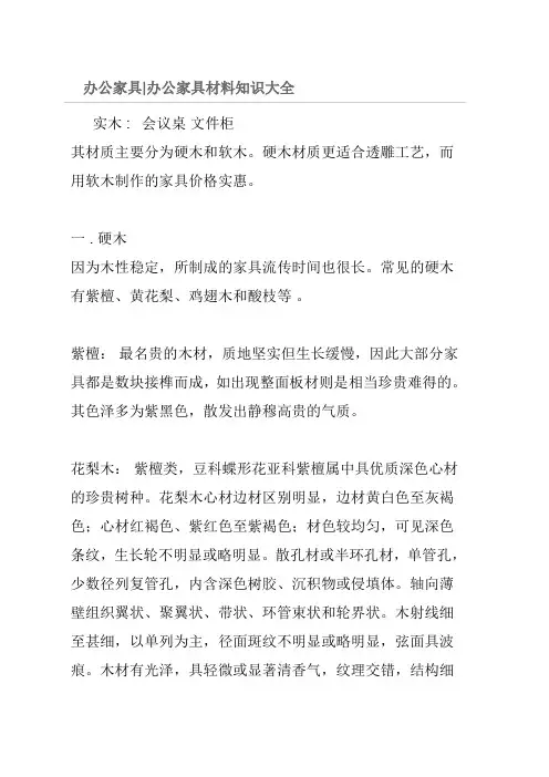 办公家具知识大全