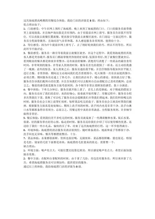 海底捞洞见者新版报告模板 (20)