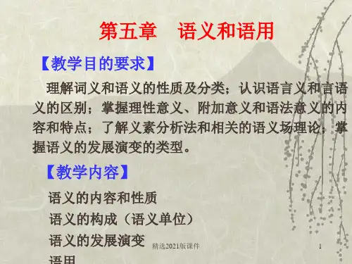 5语义1词义ppt课件