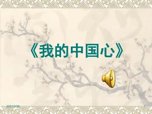 《我的中国心》PPT课件