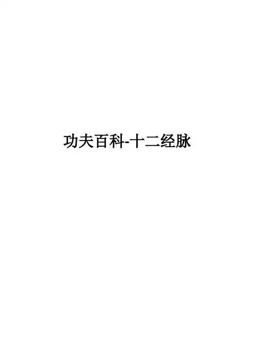 功夫百科-十二经脉