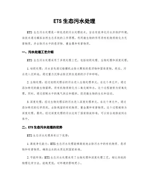 ETS生态污水处理