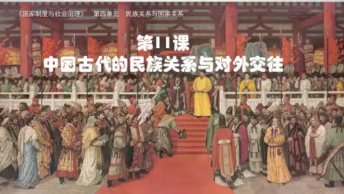 第11课 中国古代的民族关系与对外交往 课件-高二上学期历史统编版选择性必修1国家制度与社会治理