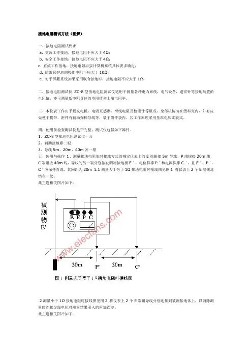 防雷接地电阻测试方法(图解)