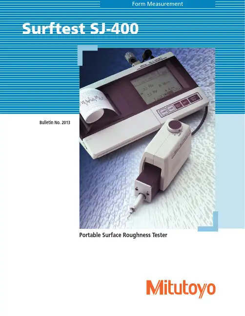 Surftest SJ-400 便携式表面粗糙度仪 产品使用手册说明书