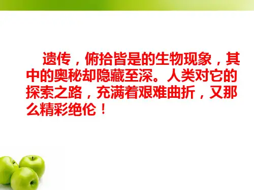 孟德尔的豌豆杂交实验(一)ppt41 优秀课件