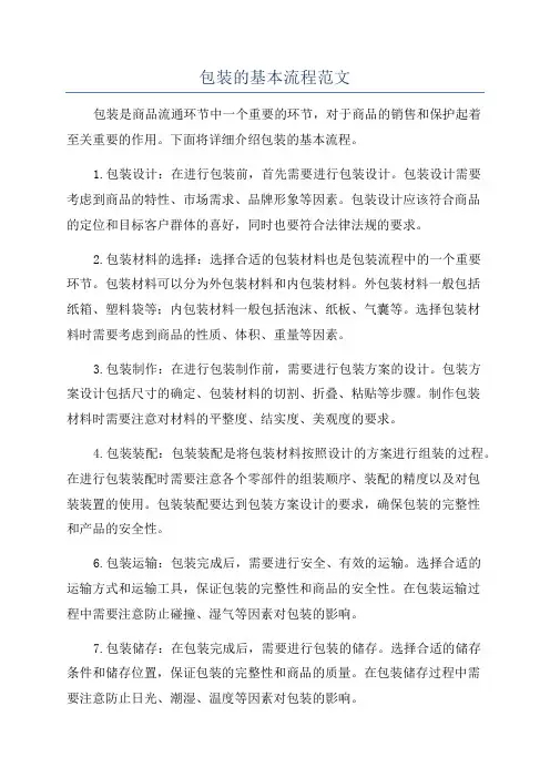 包装的基本流程范文