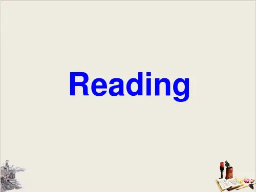 新课标人教版选修六Book6 Unit4 ReadingPPT