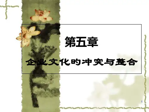 企业文化冲突和整合