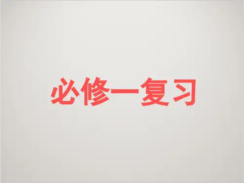 人教版高中历史必修1课件：第二单元 古代希腊和罗马的政治制度复习