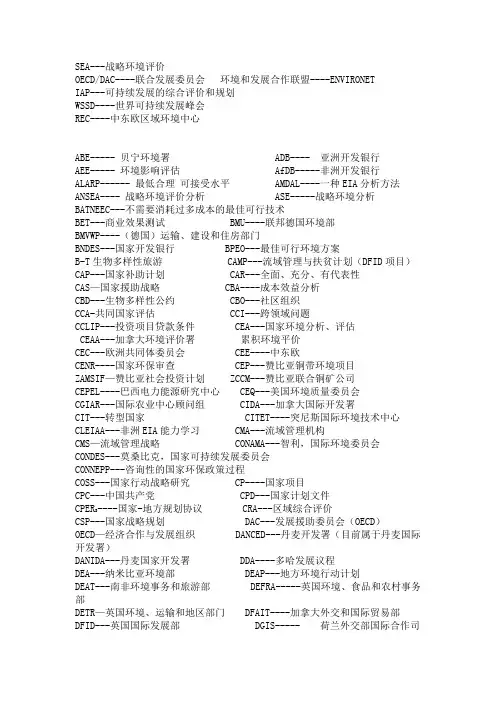SEA术语  1