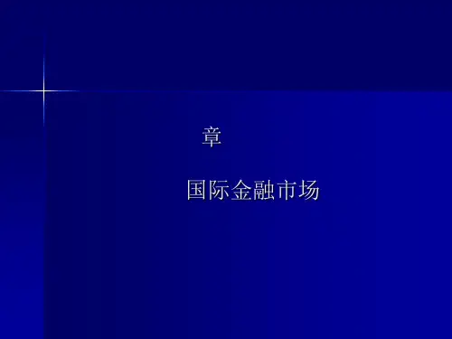 国际金融市场与欧洲货币市场(ppt 172页)
