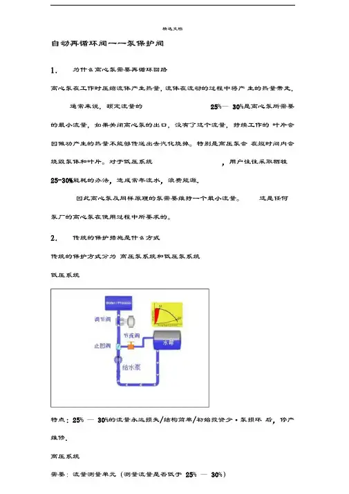 泵保护阀简单介绍