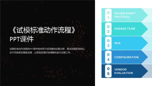 《试模标准动作流程》课件