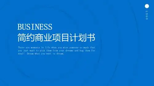 简约欧美风商务项目计划书ppt模板
