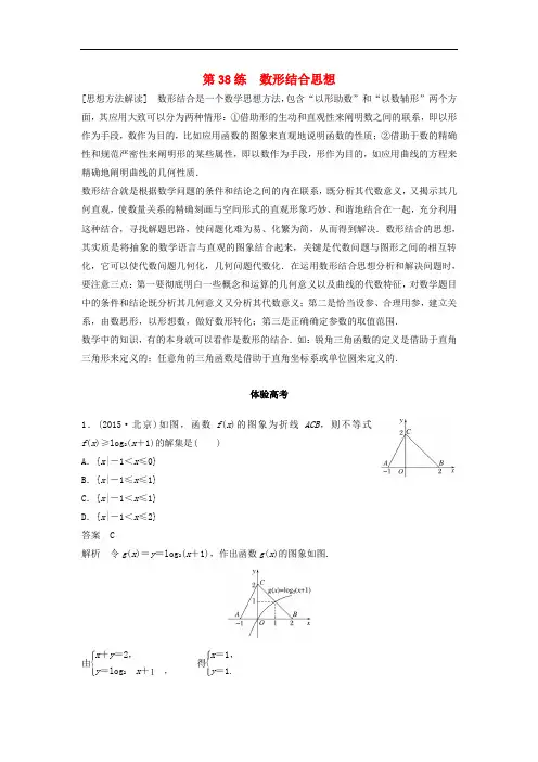 高考数学 考前3个月知识方法专题训练 第一部分 知识方
