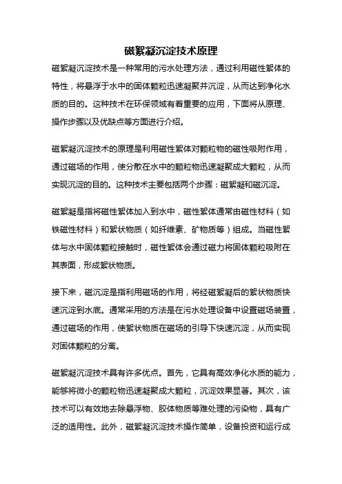 磁絮凝沉淀技术原理
