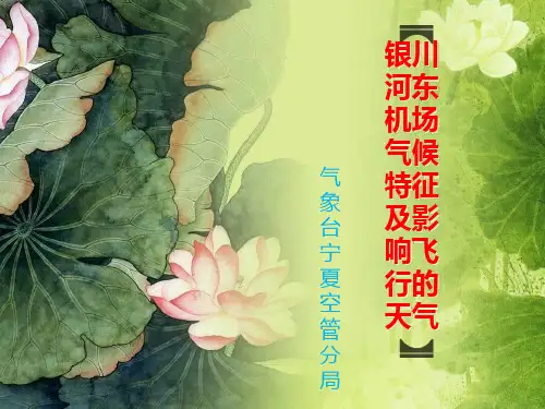 银川河东机场气候特征及影响飞行天气