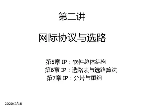 网络协议第二讲网络协议分析及编程用进行网际互联课件PPT课件