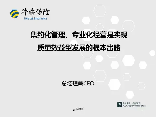 集约化管理 ppt课件