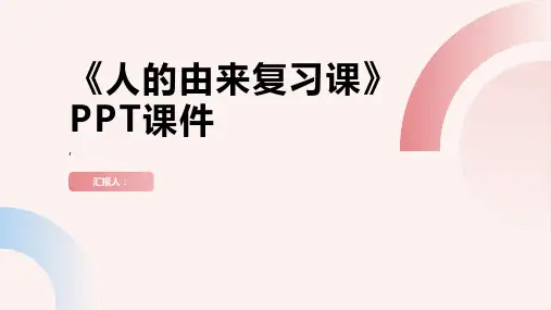 《人的由来复习课》课件