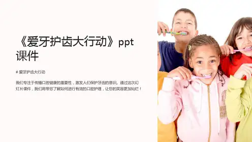 《爱牙护齿大行动》课件