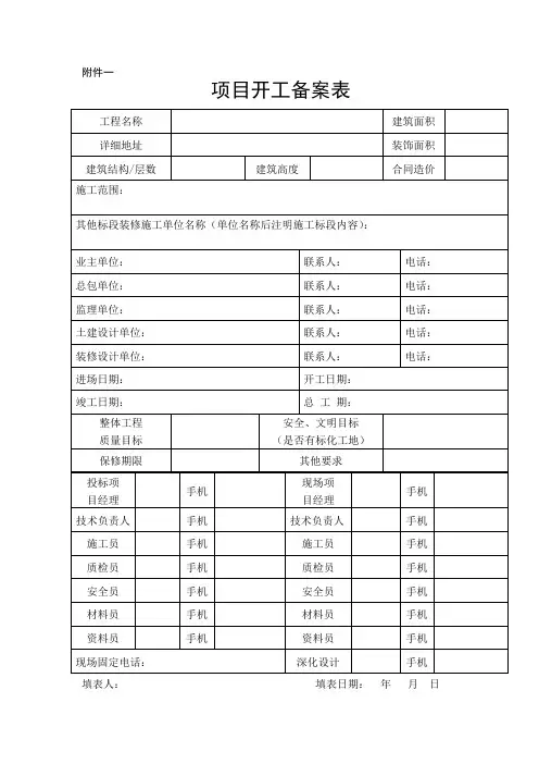 规范资料管理通知附件(1号附件)