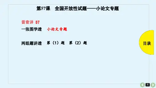 高考历史42题小论文解题技巧专题训练
