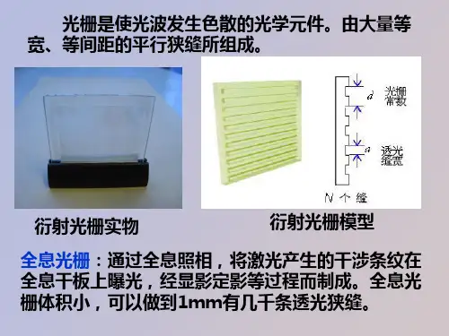 透射光栅测波长讲