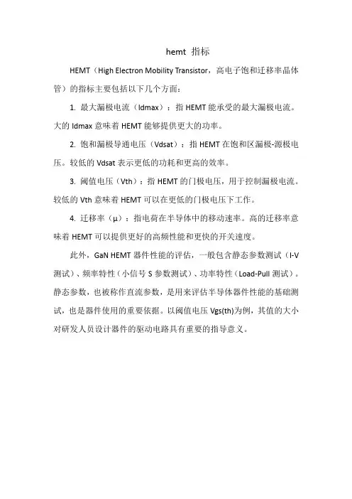 hemt 指标