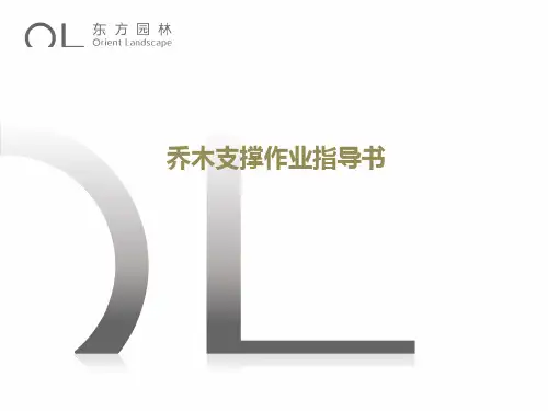 园林乔木支撑作业指导书资料讲解