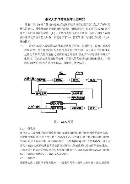 液化天然气的流程和工艺