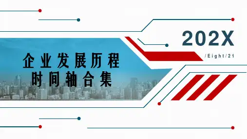 企业介绍企业发展历程企业大事件时间轴图表PPT模板