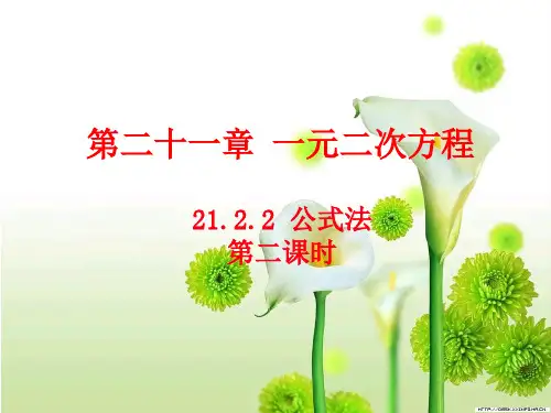 21.2.2公式法(第二课时)