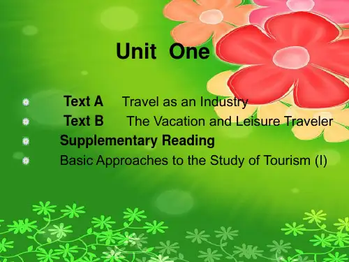 unit 1 《新编旅游英语》PPT课件