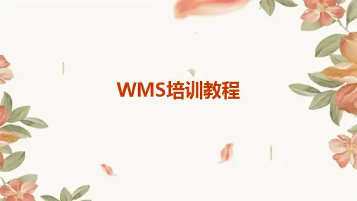 WMS培训教程