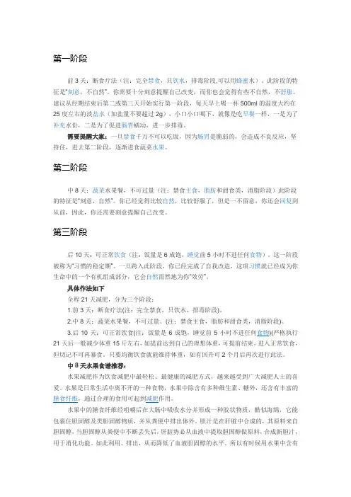 21天减肥法